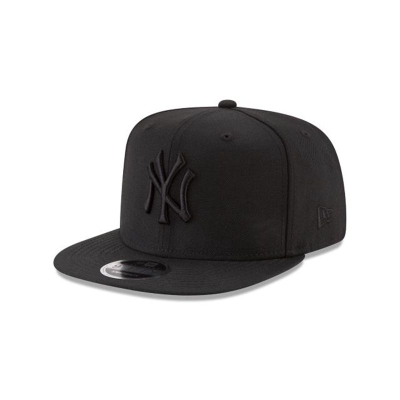 New York Yankees Gorra | New Era MLB Black On Black High Crown 9fifty Snapback Cap Mexico - Negros